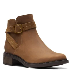 Clarks Boots|Women's , Maye Strap Boot Tan