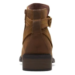 Clarks Boots|Women's , Maye Strap Boot Tan
