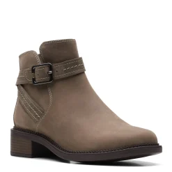 Clarks Boots|Women's , Maye Strap Boot Taupe