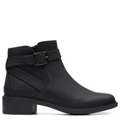 Clarks Boots|Women's , Maye Strap Boot Black