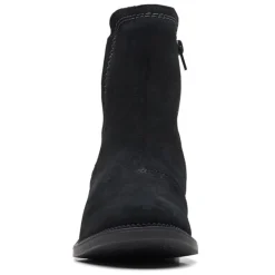 Clarks Boots|Women's , Maye Zip Boot Black Suede