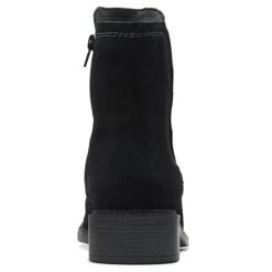 Clarks Boots|Women's , Maye Zip Boot Black Suede