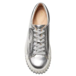Clarks Sneakers & Athletic|Women's , Mayhill Walk Sneaker Silver Metallic