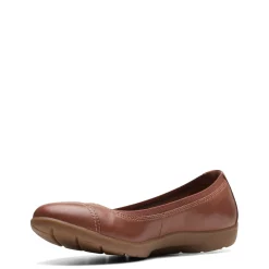 Clarks Flats|Women's , Meadow Opal Slip-On Tan