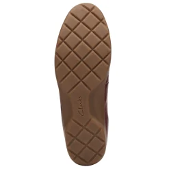 Clarks Flats|Women's , Meadow Opal Slip-On Chestnut
