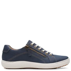 Clarks Sneakers & Athletic|Women's , Nalle Lace Sneaker Navy Nubuck