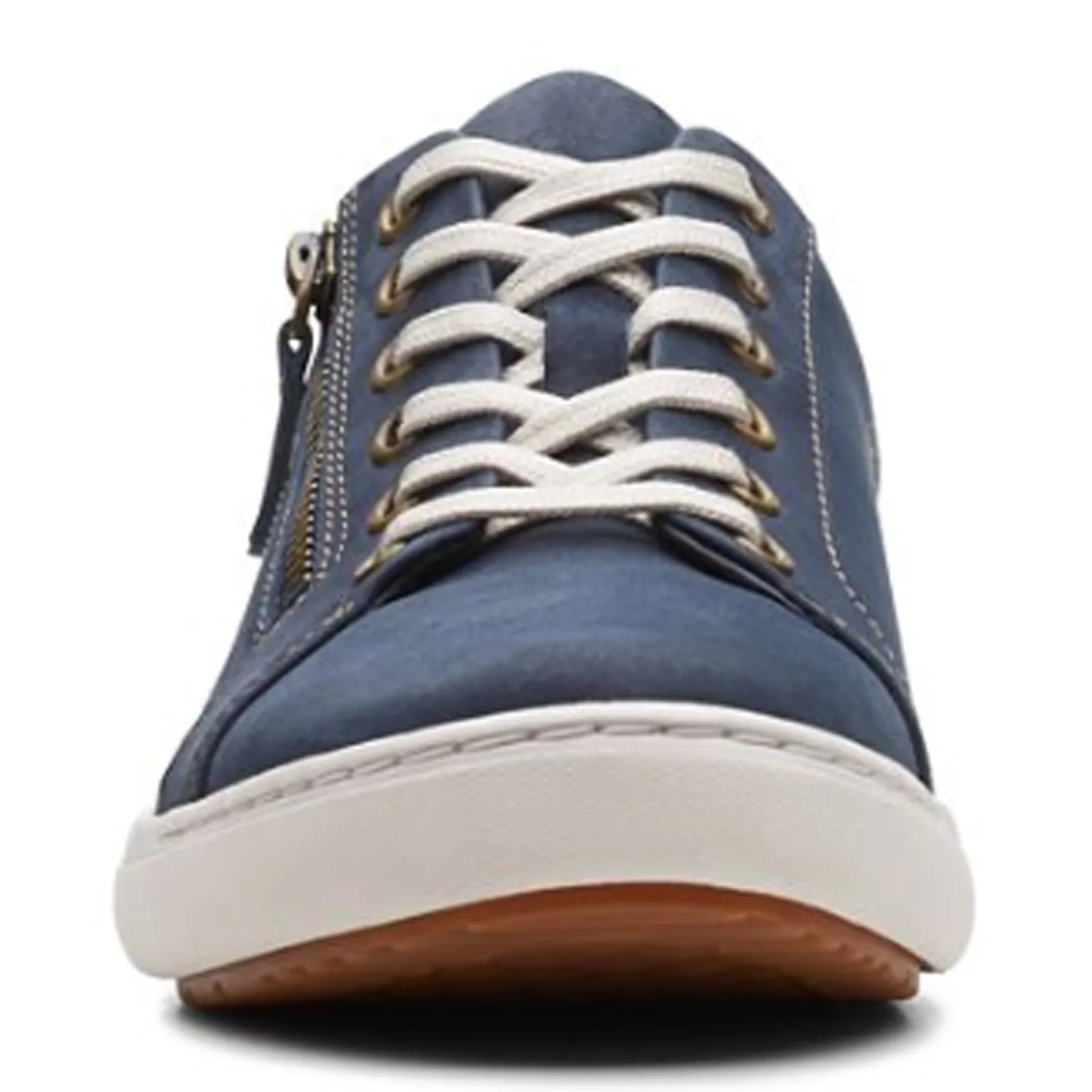 Clarks Sneakers & Athletic|Women's , Nalle Lace Sneaker Navy Nubuck