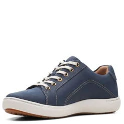 Clarks Sneakers & Athletic|Women's , Nalle Lace Sneaker Navy Nubuck