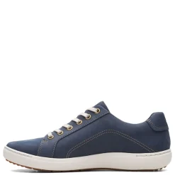 Clarks Sneakers & Athletic|Women's , Nalle Lace Sneaker Navy Nubuck