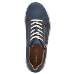 Clarks Sneakers & Athletic|Women's , Nalle Lace Sneaker Navy Nubuck