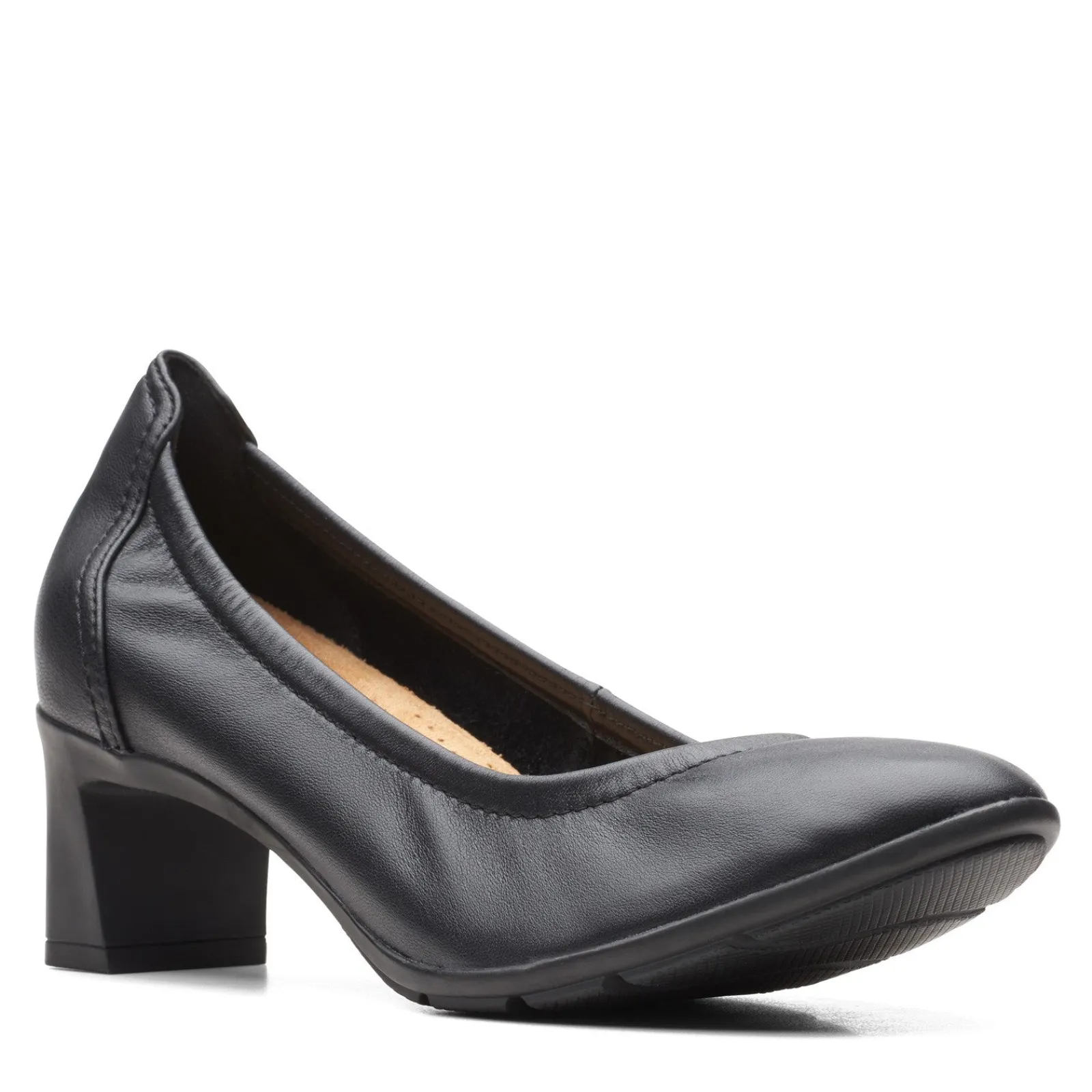 Clarks Pumps & Heels|Women's , Nelley Pearl Pump Black Leather