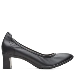 Clarks Pumps & Heels|Women's , Nelley Pearl Pump Black Leather