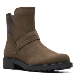 Clarks Boots|Women's , Opal Rose Boot Dark Olive