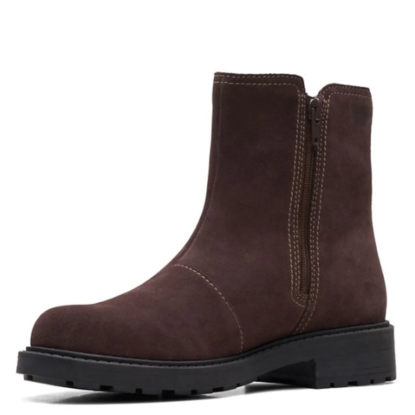 Clarks Boots|Women's , Opal Sky Boot Dark Brown