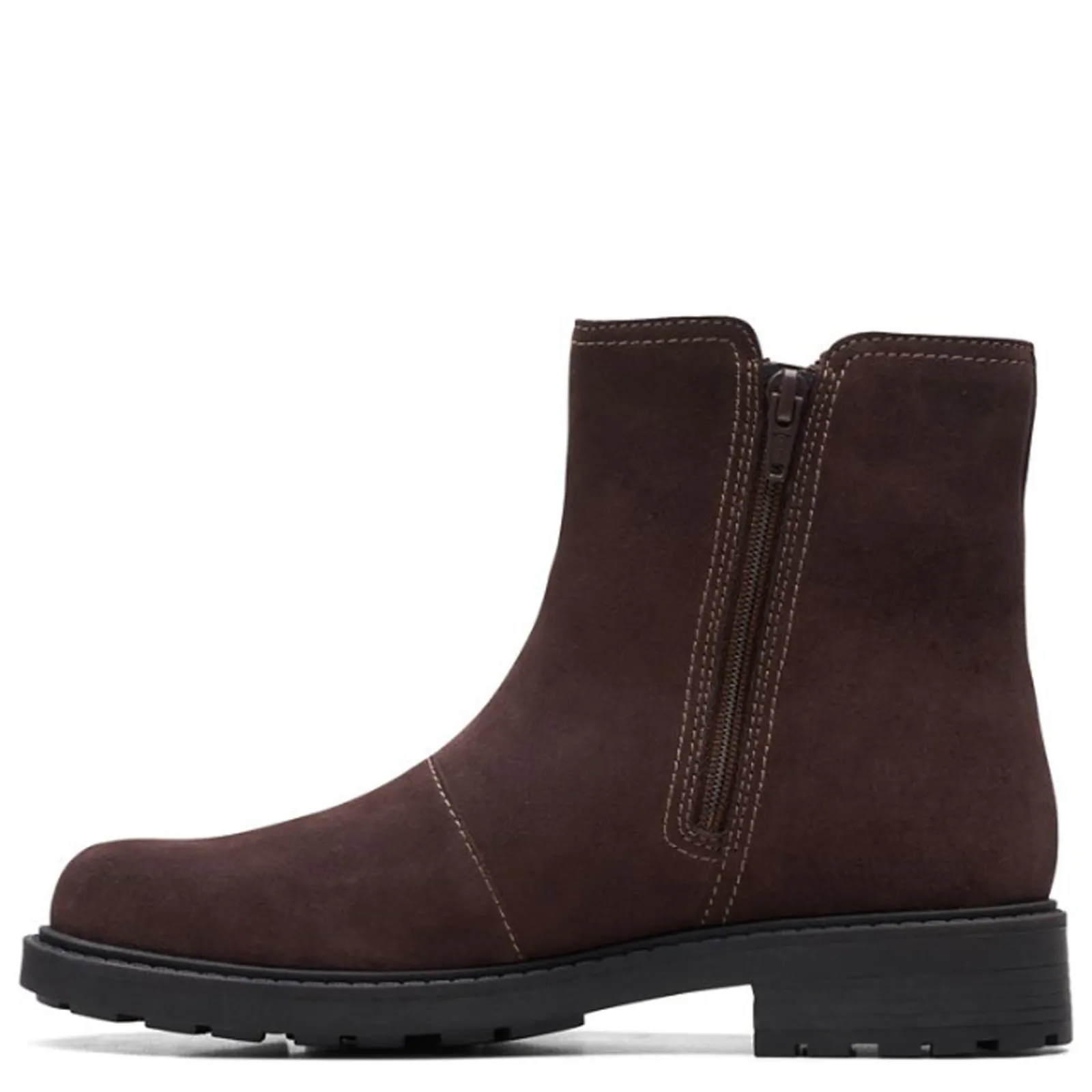 Clarks Boots|Women's , Opal Sky Boot Dark Brown