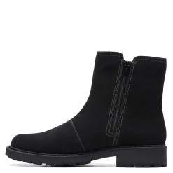 Clarks Boots|Women's , Opal Sky Boot Black Suede
