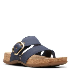 Clarks Sandals|Women's , Reileigh Park Sandal Navy