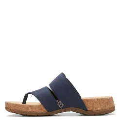 Clarks Sandals|Women's , Reileigh Park Sandal Navy