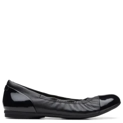 Clarks Slip-On Shoes|Women's , Rena Jazz Flat Black