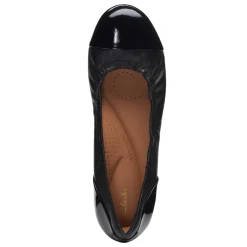 Clarks Flats|Women's , Rena Jazz Flat Black