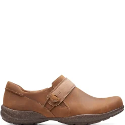 Clarks Slip-On Shoes|Women's , Roseville Dot Slip-On Tan
