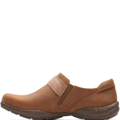Clarks Slip-On Shoes|Women's , Roseville Dot Slip-On Tan