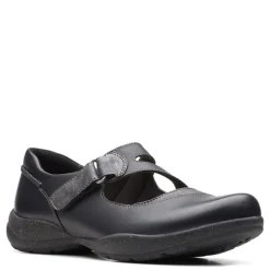 Clarks Flats|Women's , Roseville Jane Slip-On Black Combi