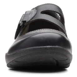 Clarks Flats|Women's , Roseville Jane Slip-On Black Combi