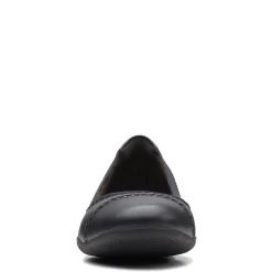 Clarks Flats|Women's , Sara Bay Flat Black