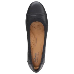 Clarks Flats|Women's , Sara Bay Flat Black