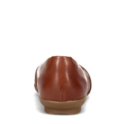 Clarks Flats|Women's , Sara Clover Flat Mahogany