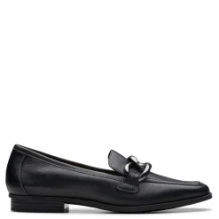 Clarks Loafers|Women's , Sarafyna Iris Loafer Black Leather