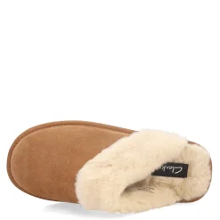 Clarks Slippers|Women's , Scuff Slipper Cinnamon
