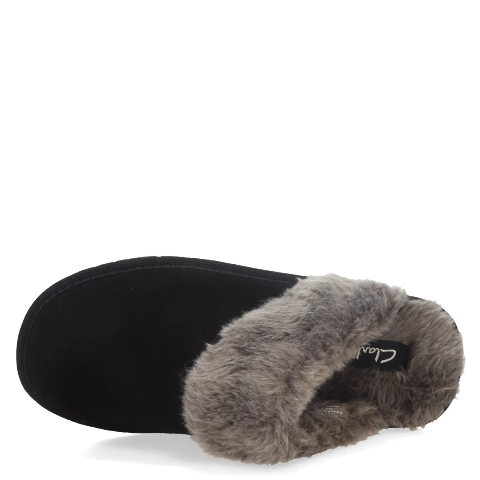 Clarks Slippers|Women's , Scuff Slipper Black