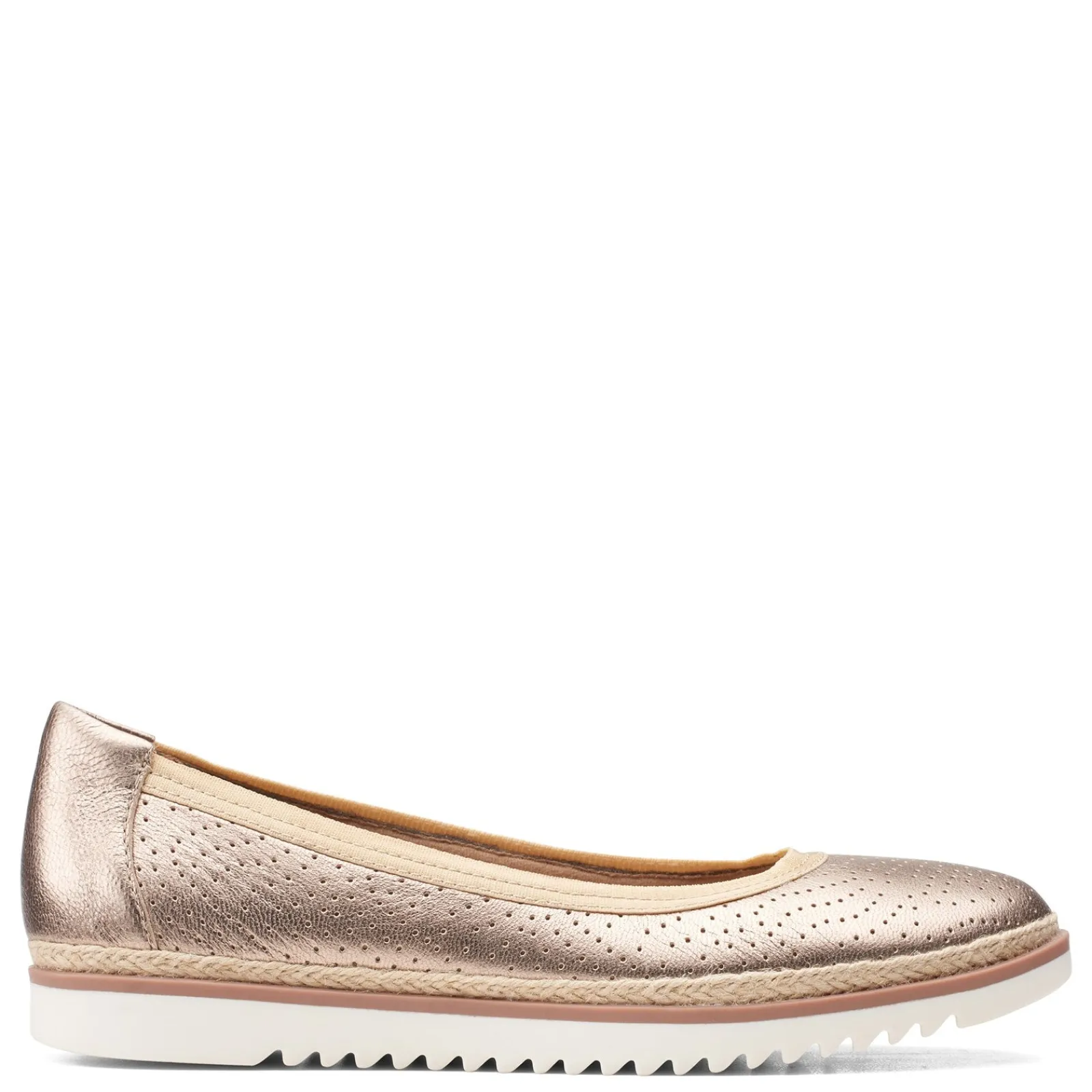 Clarks Flats|Women's , Serena Kellyn Slip-On Metallic
