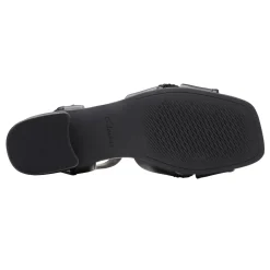 Clarks Sandals|Women's , Serina 35 Cross Sandal Black Leather