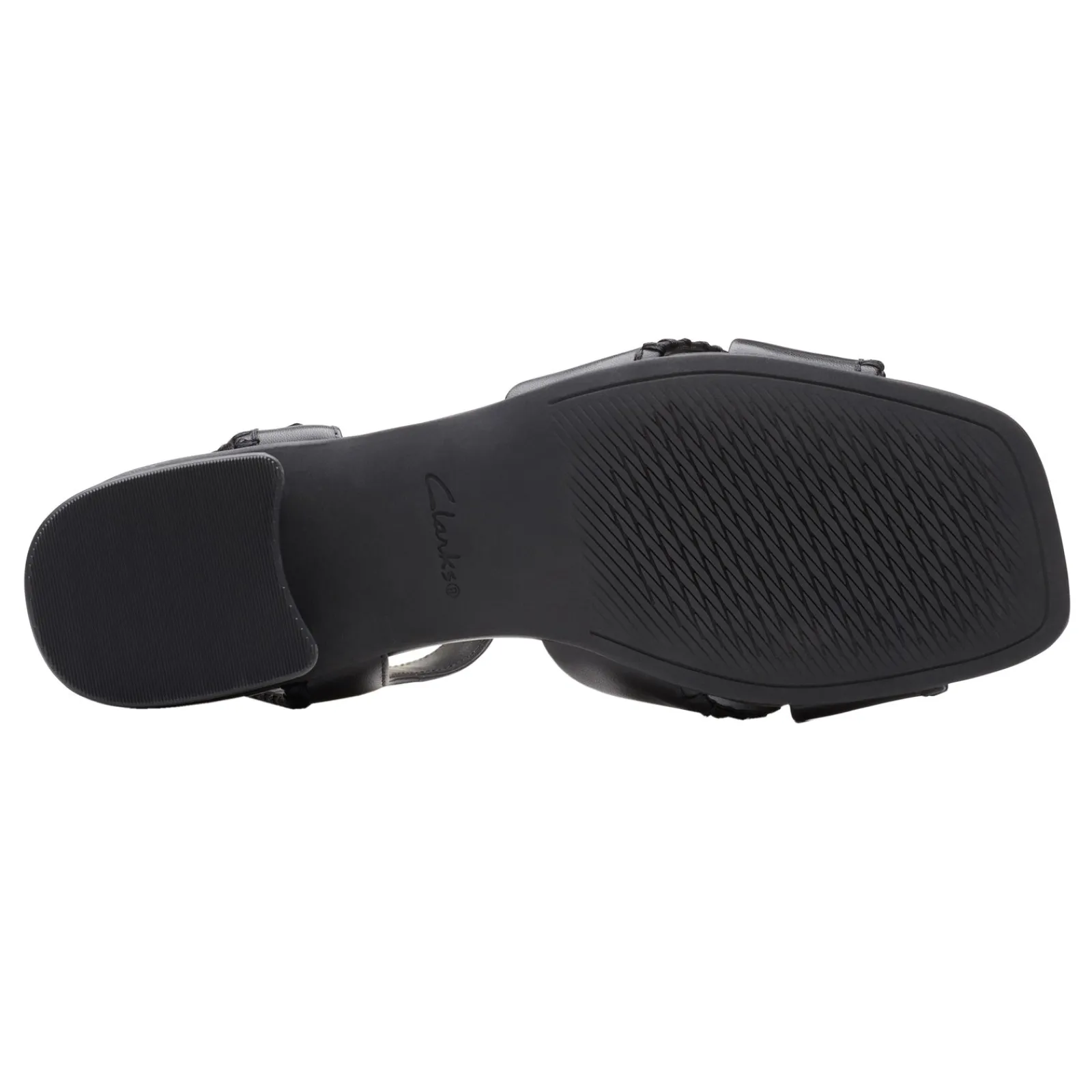 Clarks Pumps & Heels|Women's , Serina 35 Cross Sandal Black Leather