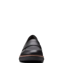 Clarks Slip-On Shoes|Women's , Sharon Gracie Loafer Black Soft