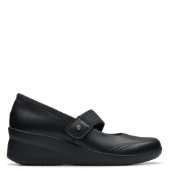Clarks Wedges|Women's , Suttyn May Mary Jane Wedge Black