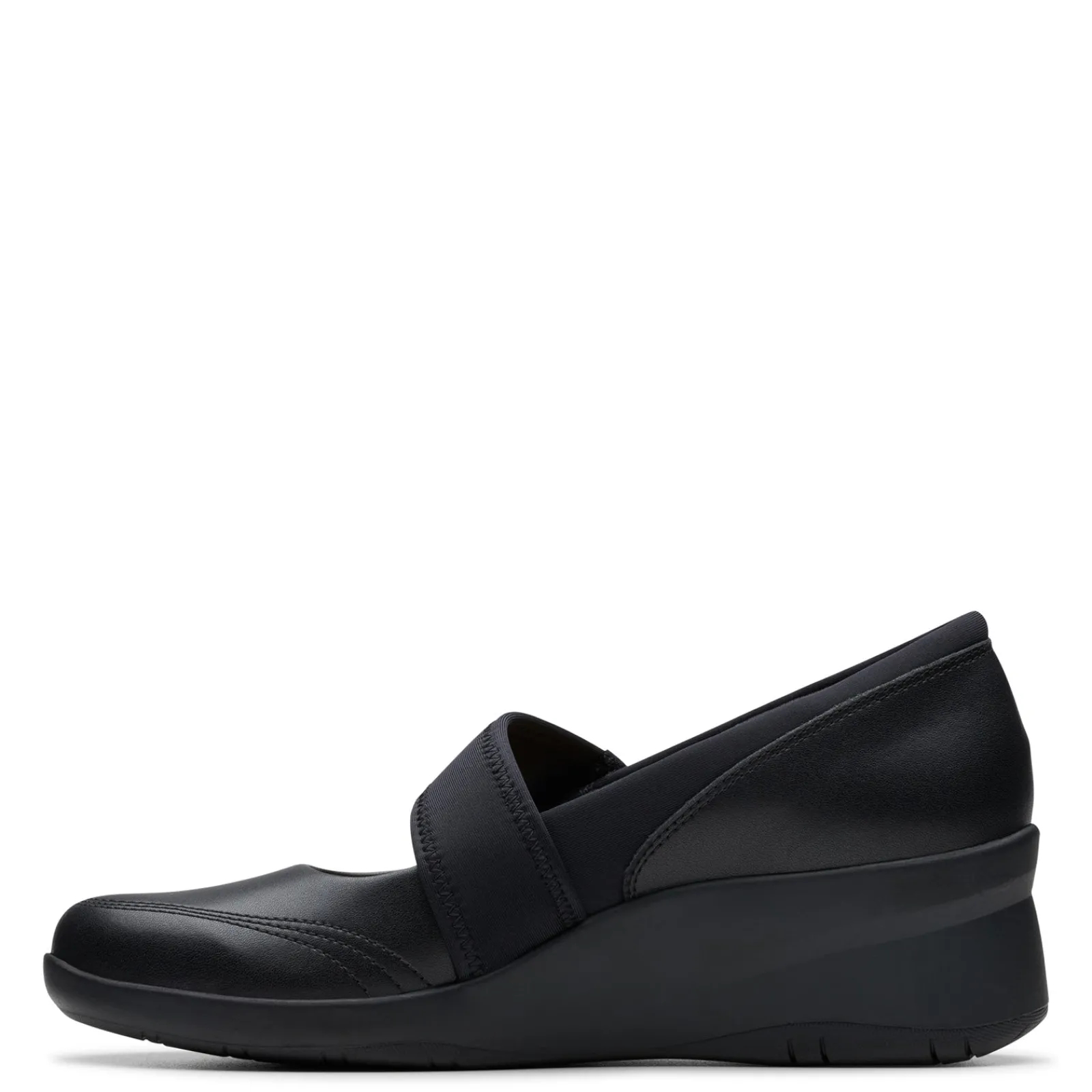 Clarks Wedges|Women's , Suttyn May Mary Jane Wedge Black