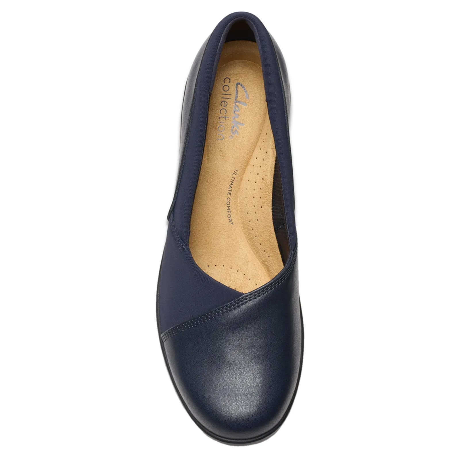 Clarks Wedges|Women's , Suttyn Walk Wedge Slip-On Navy