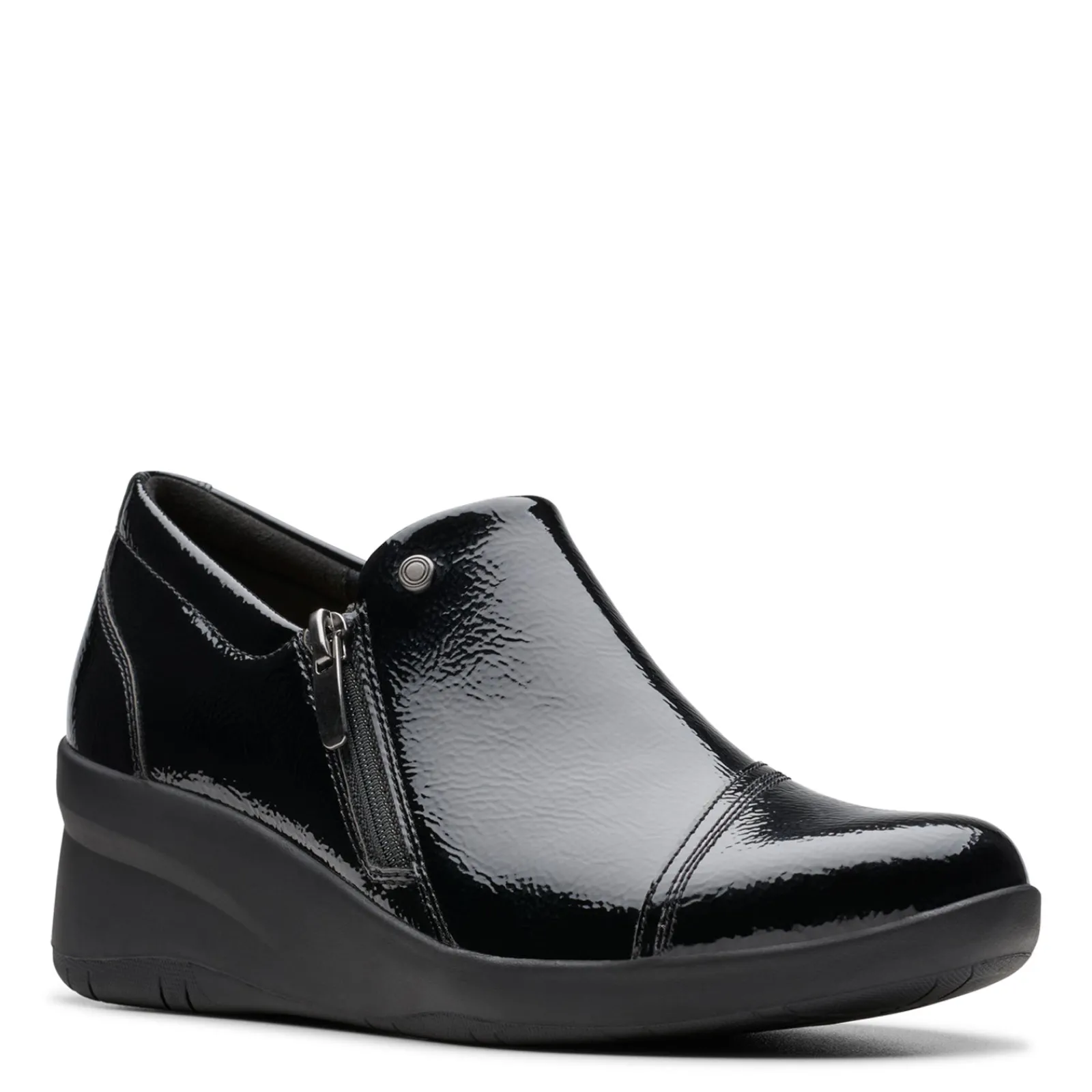 Clarks Boots|Women's , Suttyn Zip Bootie Black