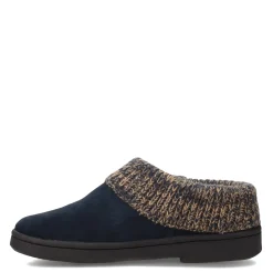 Clarks Clogs & Mules|Women's , Sweater Collar Slipper Clog Navy