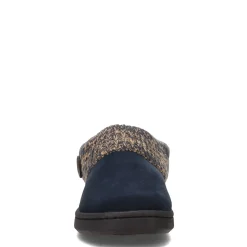 Clarks Slippers|Women's , Sweater Collar Slipper Clog Navy