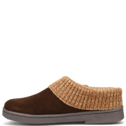 Green Market Services Co Inc Slippers|Women's Clarks, Sweater Collar Slipper Mocha