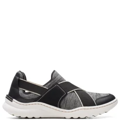 Clarks Slip-On Shoes|Women's , Teagan Go Slip-On Sneaker Black Combi