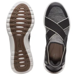 Clarks Slip-On Shoes|Women's , Teagan Go Slip-On Sneaker Black Combi