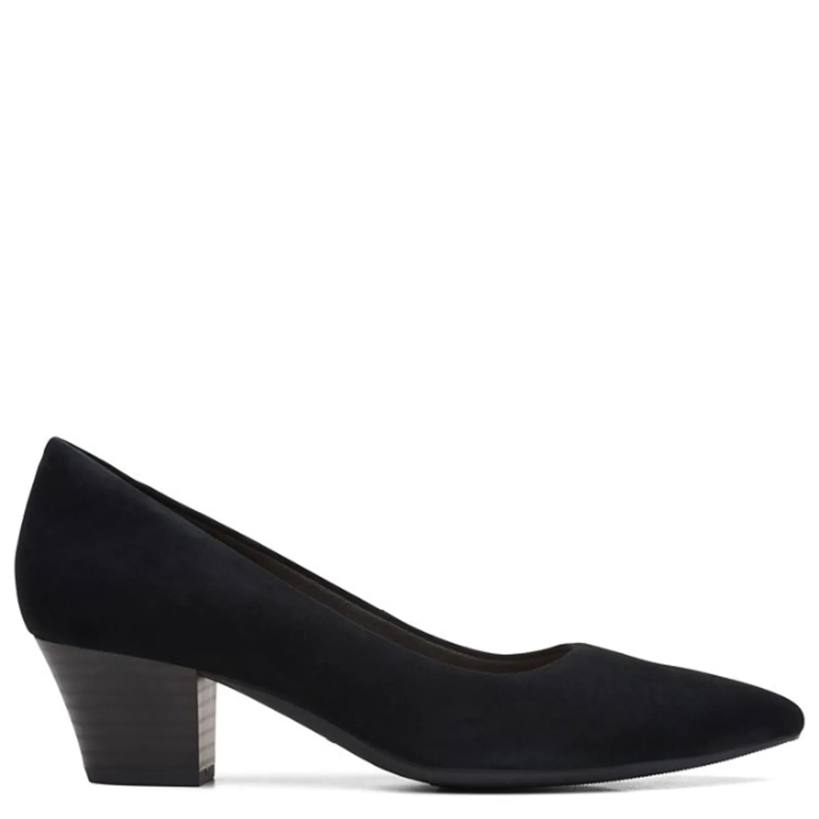 Clarks Pumps & Heels|Women's , Teresa Step Pump Black Suede