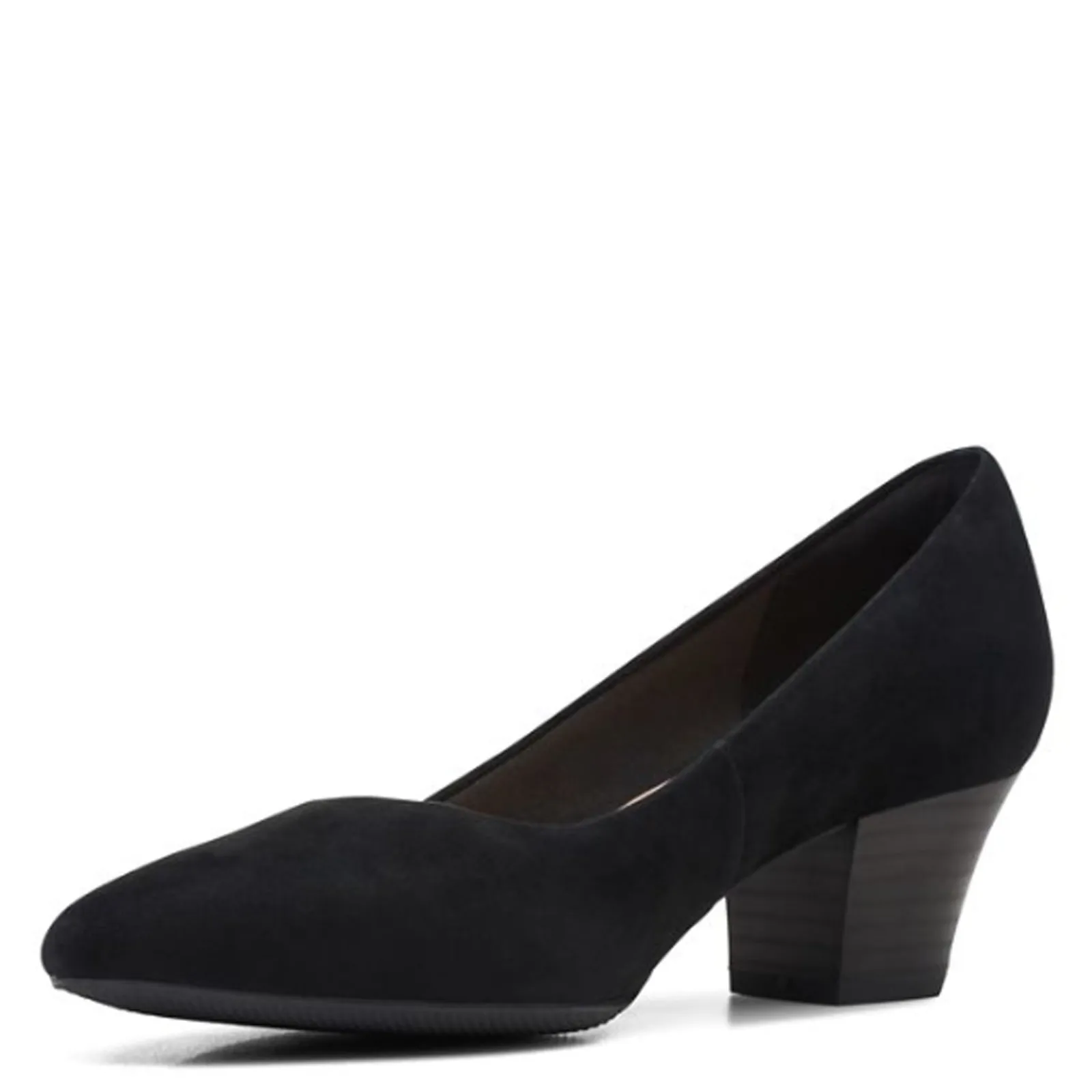 Clarks Pumps & Heels|Women's , Teresa Step Pump Black Suede