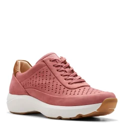 Clarks Sneakers & Athletic|Women's , Tivoli Grace Sneaker Dusty Rose Nubuck